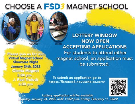 The online application portal will remain open through December 5, 2022. . Discovery magnet school lottery